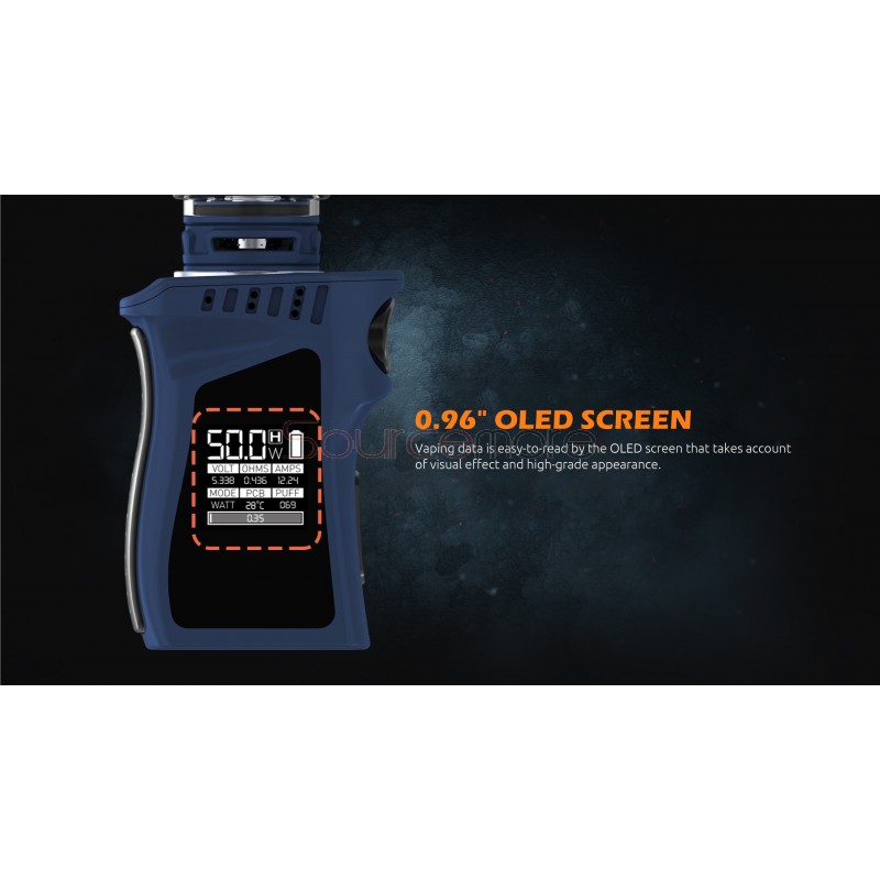 Smok Mag Baby 50W VW/TC Box Mod with 1600mah Built-in Capacity- Green Black