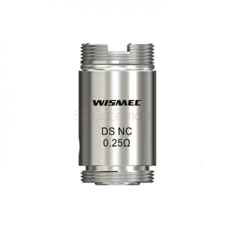 Wismec ORMA Atomizer/ Motiv Kit Replacement DS NC 0.25ohm Head 5pcs-0.25ohm