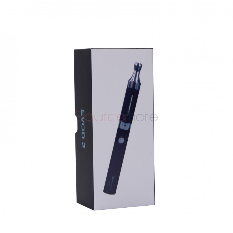 Kanger Evod 2 Starter Kit with 1.6ml Atomizer Double Pack Dual Ecigs kits-Blue US Plug  