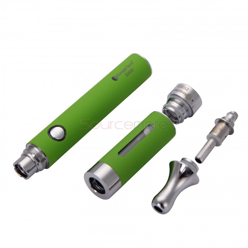 Kanger Evod 2 Starter Kit with 1.6ml Atomizer Double Pack Dual Ecigs kits-Green EU Plug  