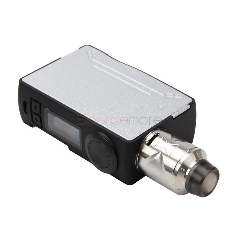 HugsVape Surge Squonk 80W Kit with Piper RDA - Silver