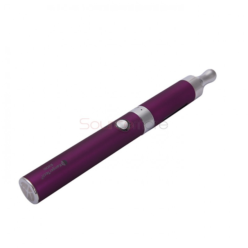 Kanger Evod 2 Starter Kit with 1.6ml Atomizer Double Pack Dual Ecigs kits-Purple EU Plug  