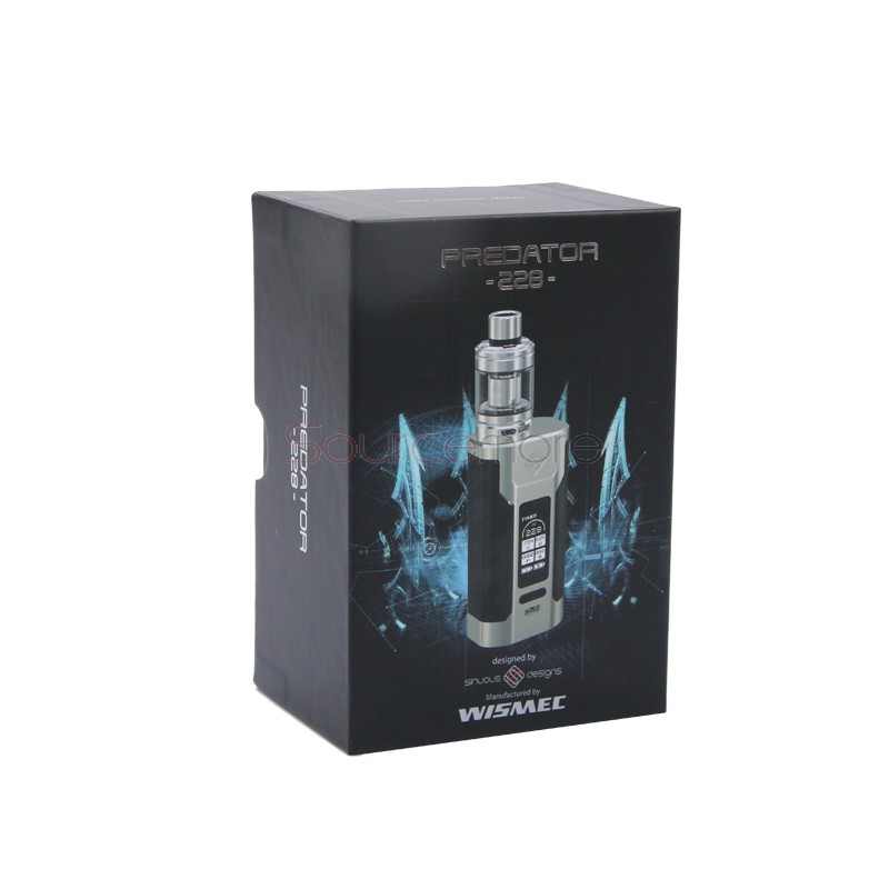 Wismec Predator 228 Kit with Elabo Tank - Silver