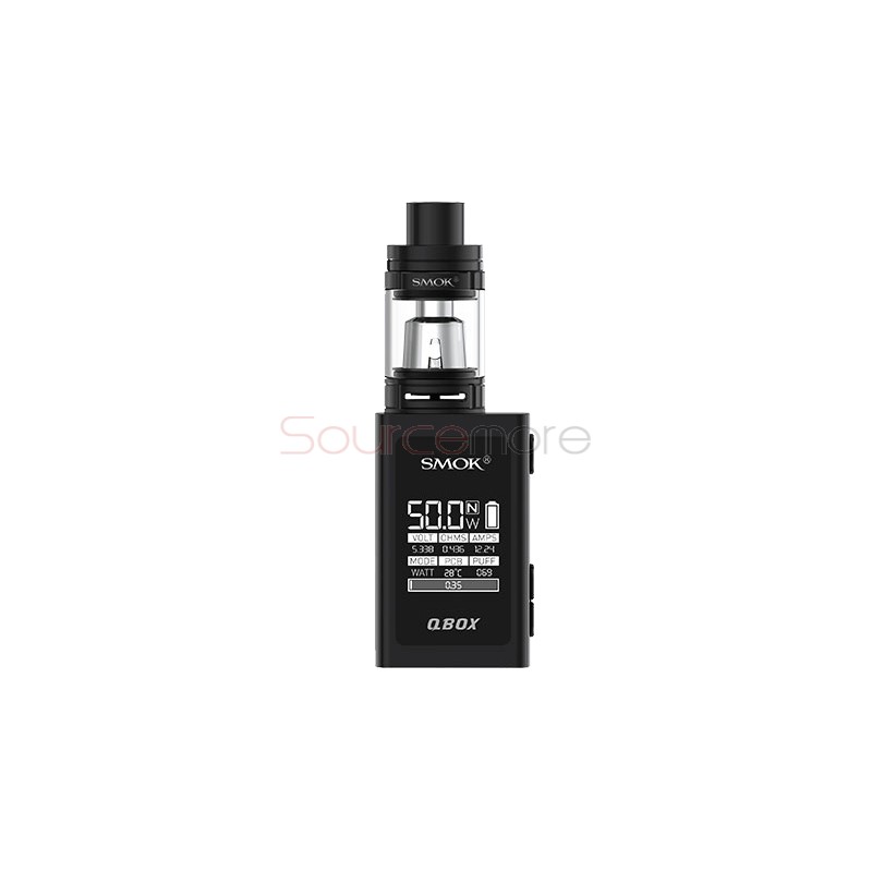Smok QBOX Kit with TFV8 Baby Tank - black, 2ml