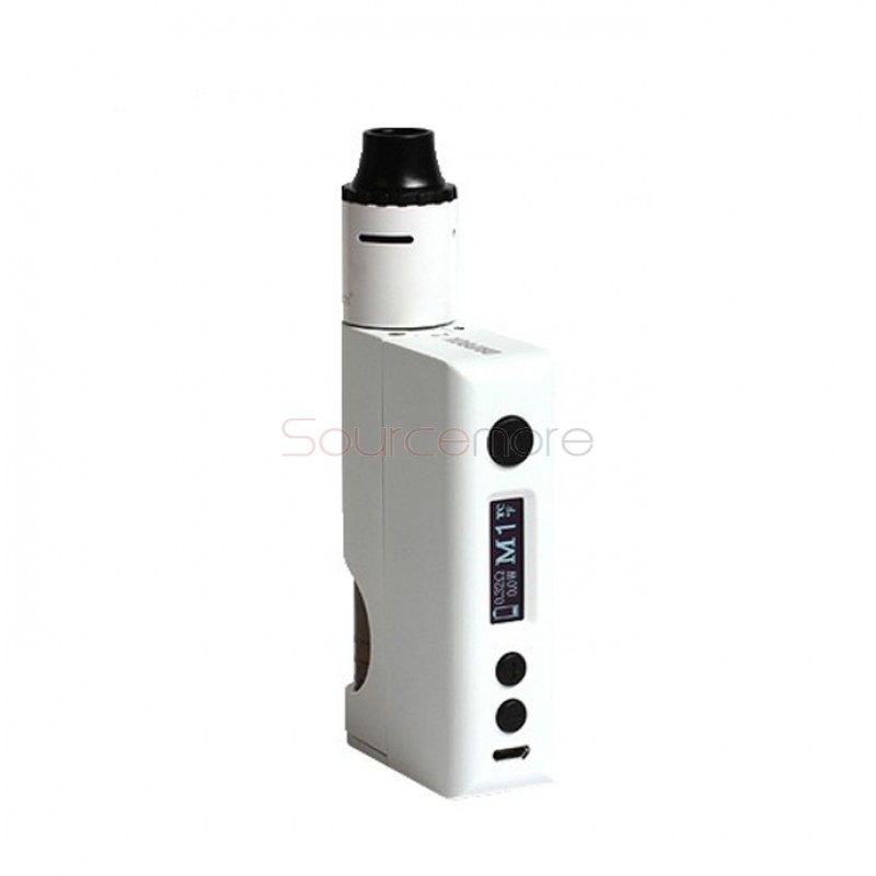 Kanger Dripbox 2 TC 80W Kit Support Ni/Ti/SS Replaceable for Single 18650 Battery- White