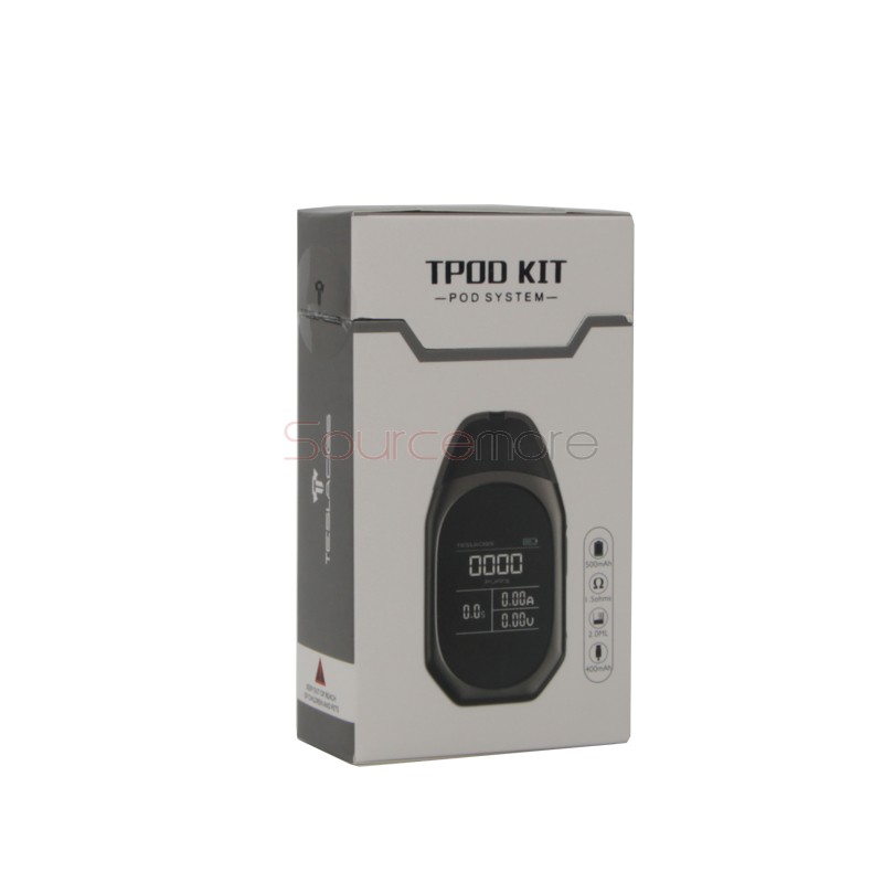 Tesla Tpod Pod Vape Kit with 2ml Capacity - Gunmetal