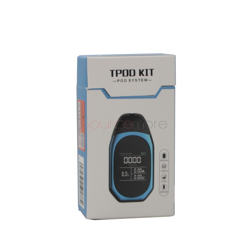 Tesla Tpod Pod Vape Kit with 2ml Capacity - Blue