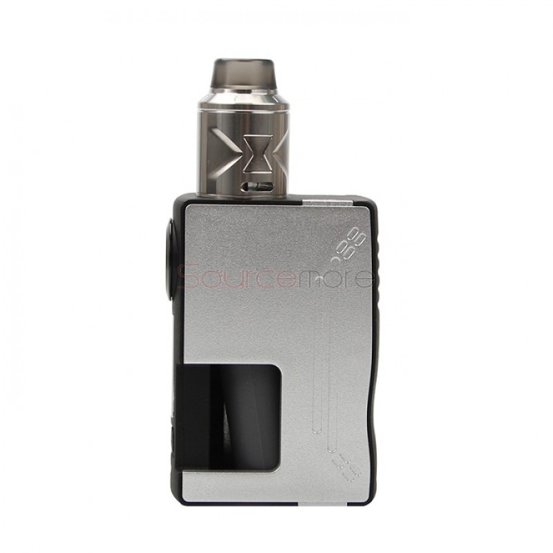 HugsVape Surge Squonk 80W Kit with Piper RDA - Silver