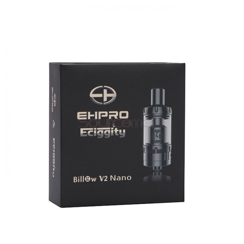 Billow V2 Nano 3.2ml Rebuildable Tank Atomizer by Ehpro & Eciggity-Silver