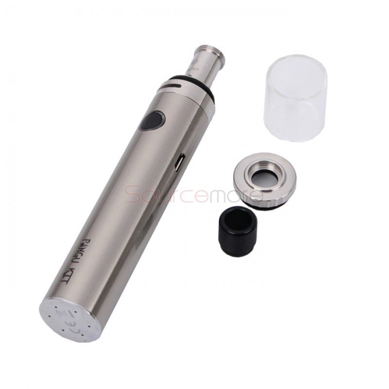 Kanger Pangu Starter Kit with 3.5ml Top-filling Design Pangu Tank and 2500mAh Battery Capacity- Silver