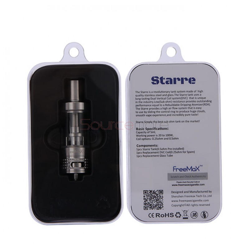 FreeMax Starre Sub Ohm Pyrex Glass Tank - 5ml 