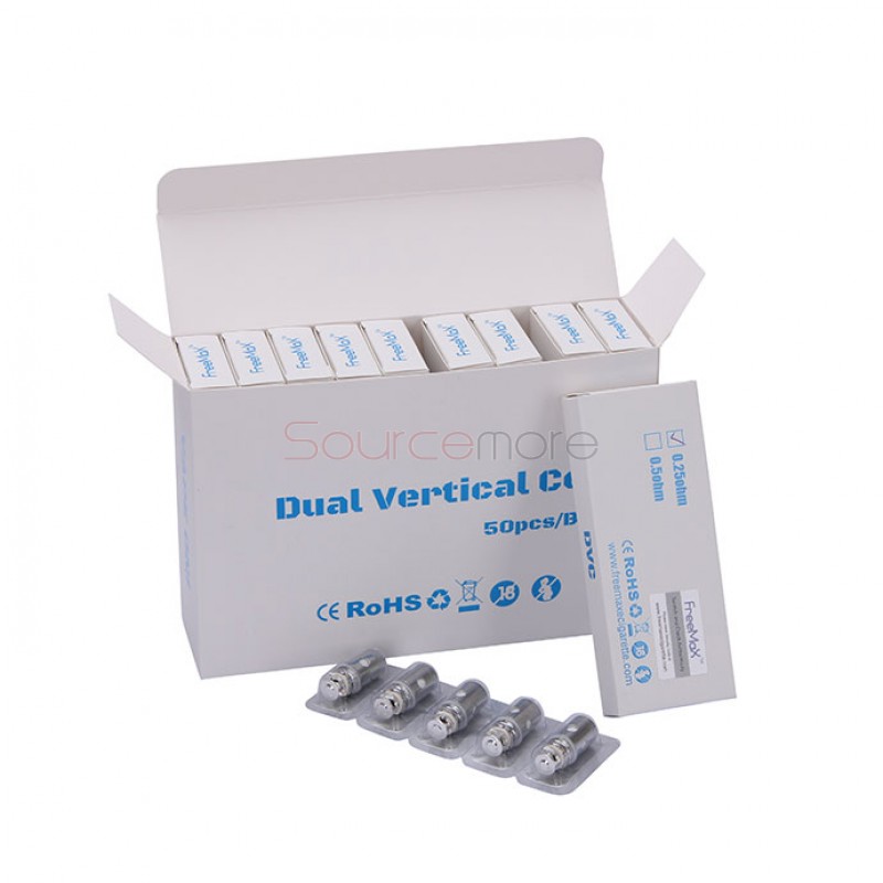 5PCS FreeMax Starre Dual Vertical Coils  DVC Coils for FreeMax Starre Tank - 0.25ohm
