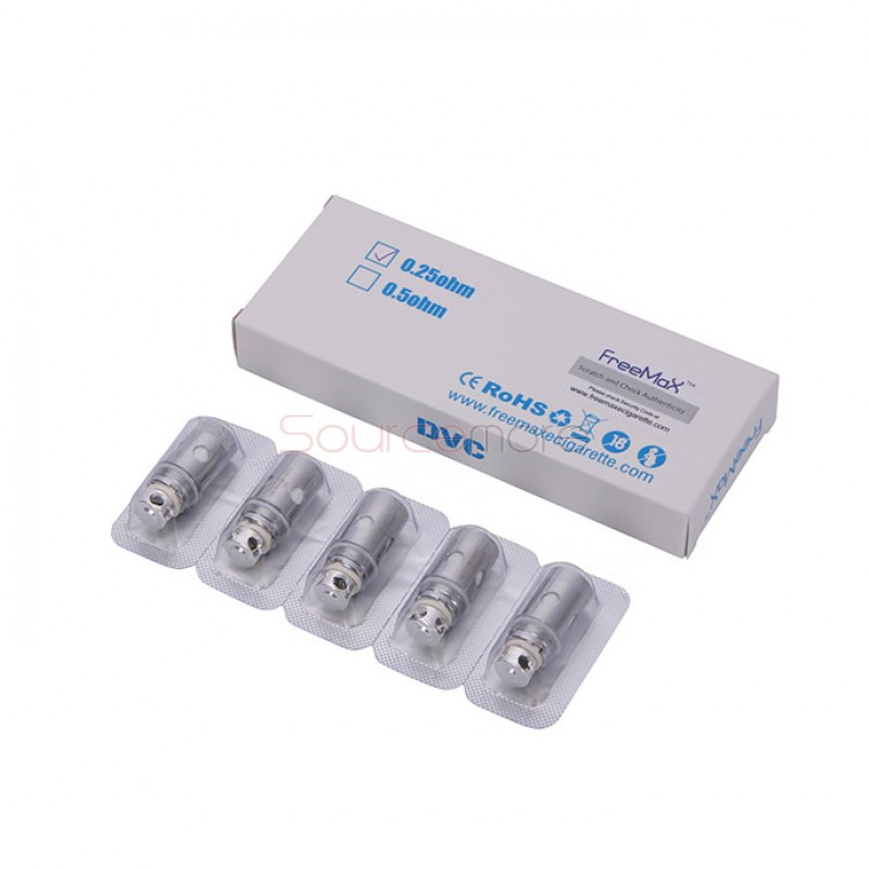 5PCS FreeMax Starre Dual Vertical Coils  DVC Coils for FreeMax Starre Tank - 0.25ohm