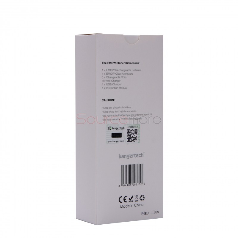 Kanger EMOW Starter Kit 1300mah Battery 1.8ml with EU Plug -Silver 