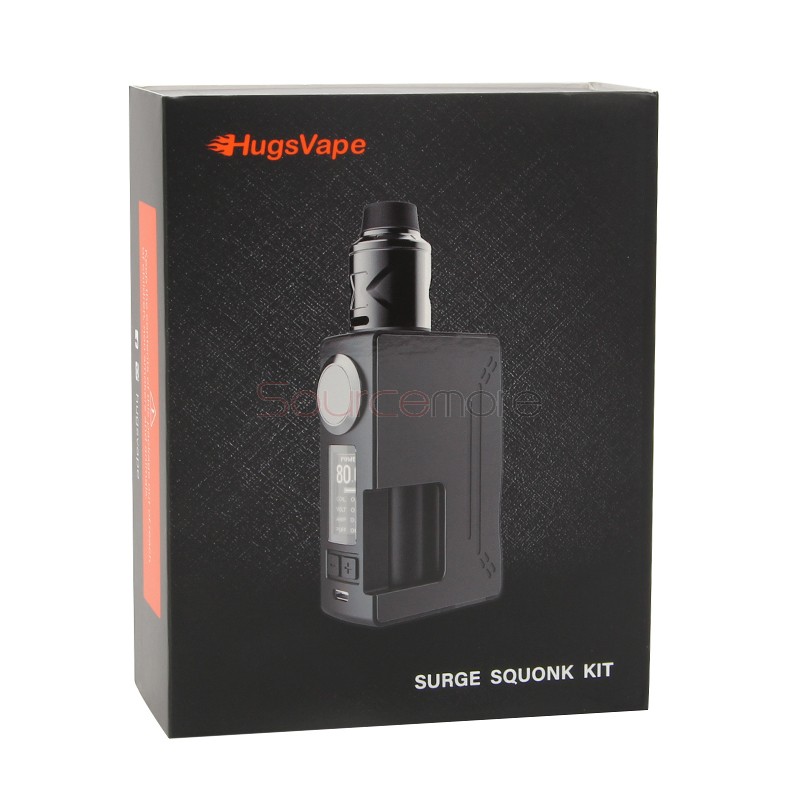HugsVape Surge Squonk 80W Kit with Piper RDA - Gold