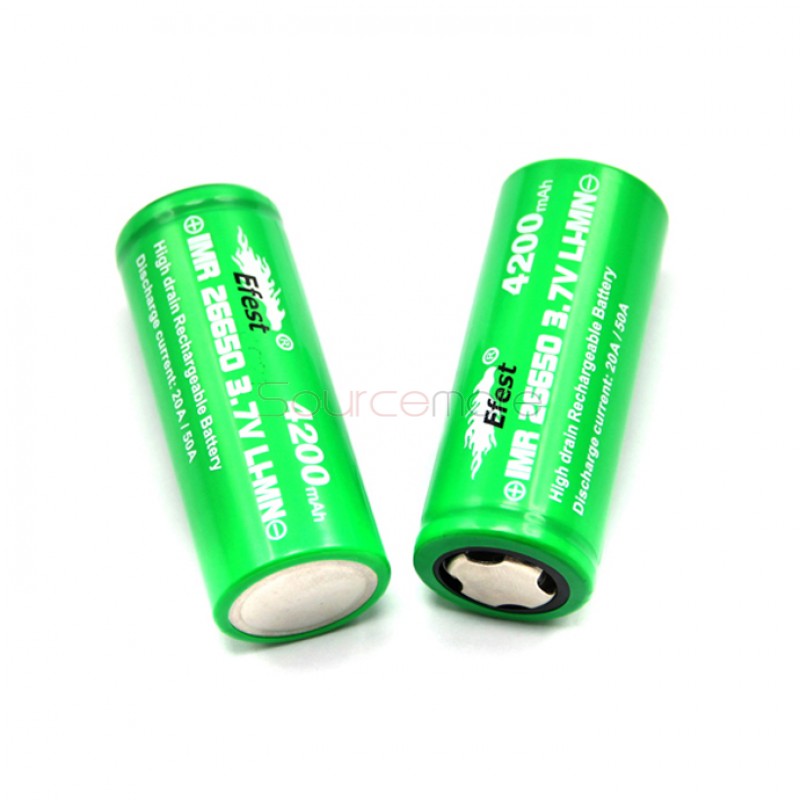 Efest  IMR 26650 4200mah 50A Rechargeable Battery - Flat Top