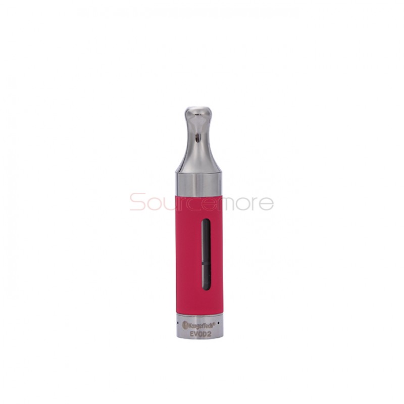 5pcs Kangertech EVOD 2 Clearomizer BDC Pyrex Glass-Pink