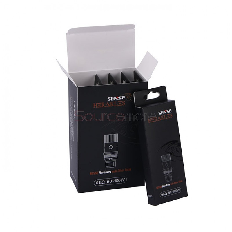 5PCS Sense Herakles Coil Heads for Sense Herakles Tank - 0.6ohm
