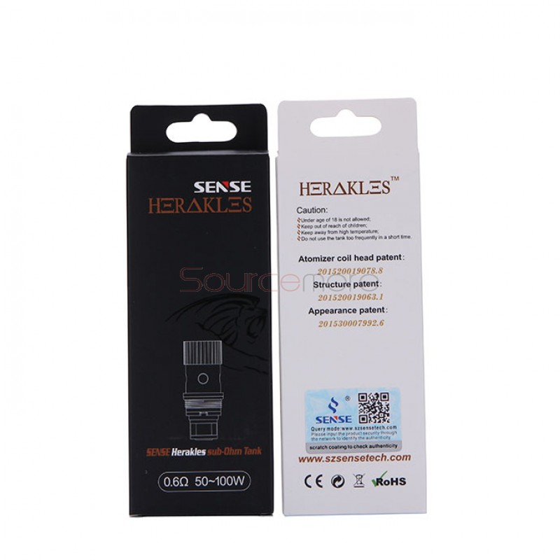 5PCS Sense Herakles Coil Heads for Sense Herakles Tank - 0.6ohm