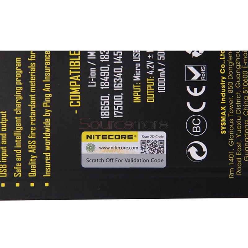 Nitecore UM20 Double Channels Charger with LCD Display - US Plug