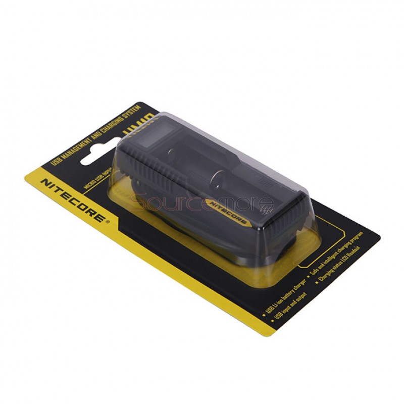 Nitecore UM10  Li-ion Battery  Single Channel Charger with LCD Display - US Plug