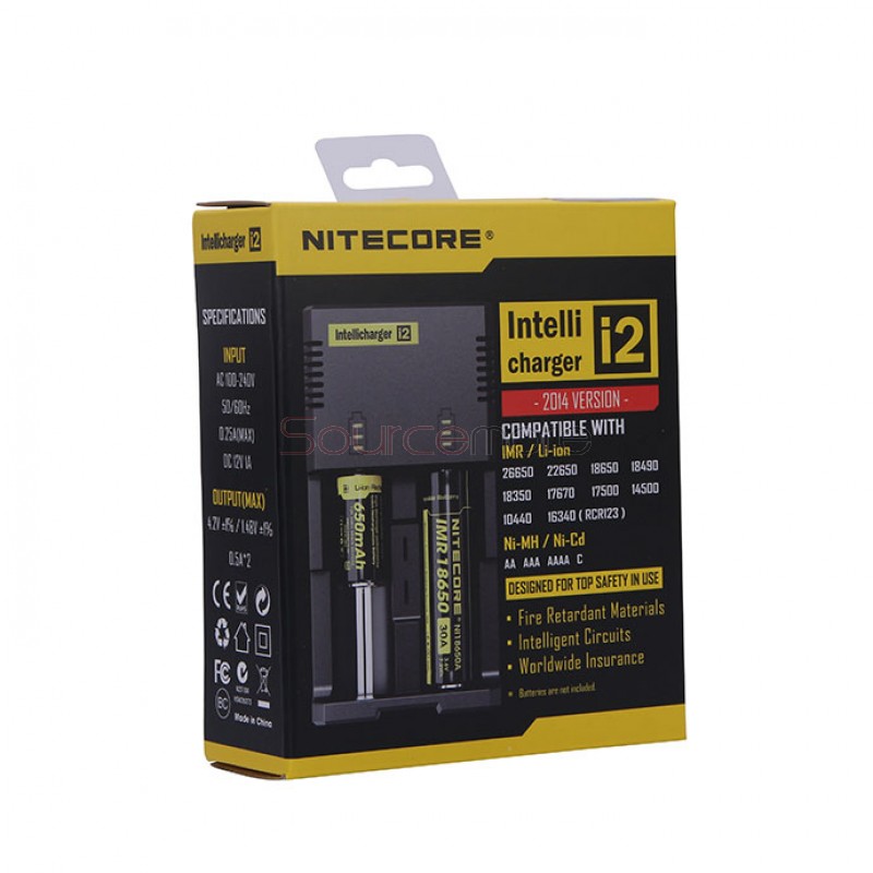Nitecore i2 Dual Channel  Intelligent Charger - UK Plug