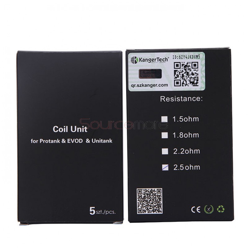 Kanger Single Coil Unit MT32 Coils - 2.2ohm 5pc
