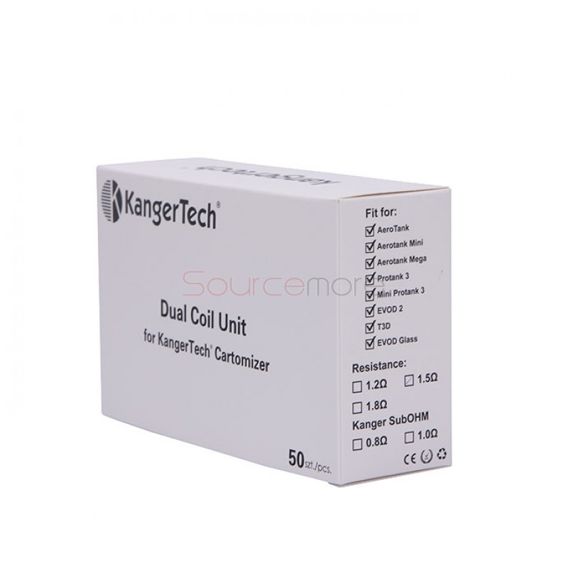 5PCS Kanger Replacement  New Dual Coil -1.5ohm