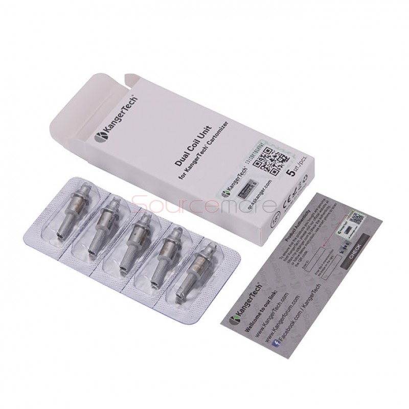 5PCS Kanger Replacement  New Dual Coil -1.5ohm