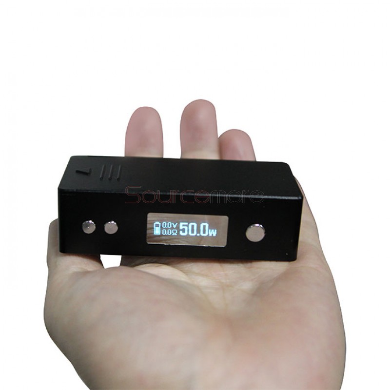 Dovpo Mini 50W Variable Wattage 7-50w OLED 18650 Battery Box Mod-Black