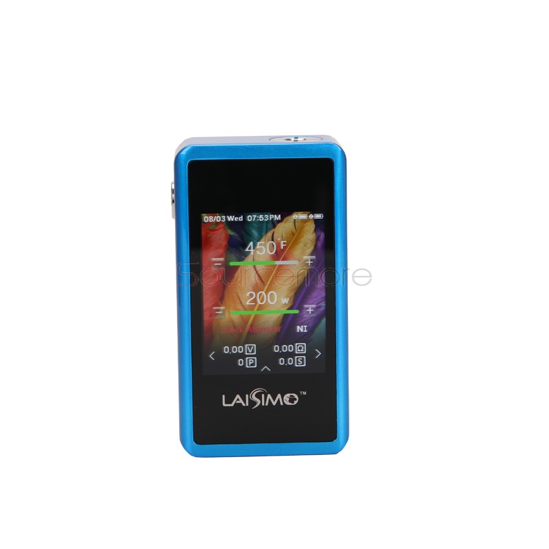 Laisimo L3 200W Temperature Control Box Mod with Bluetooth Function  and Powered by Dual 18650 Cells  -Blue