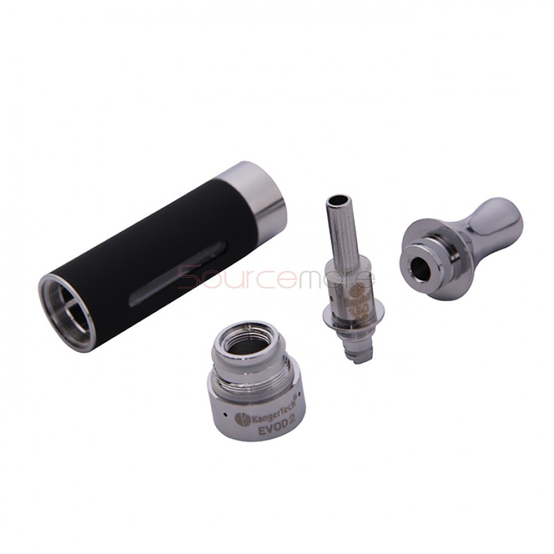 5 pcs Kangertech EVOD 2 BDC Pyrex Glass Clearomizer -Black