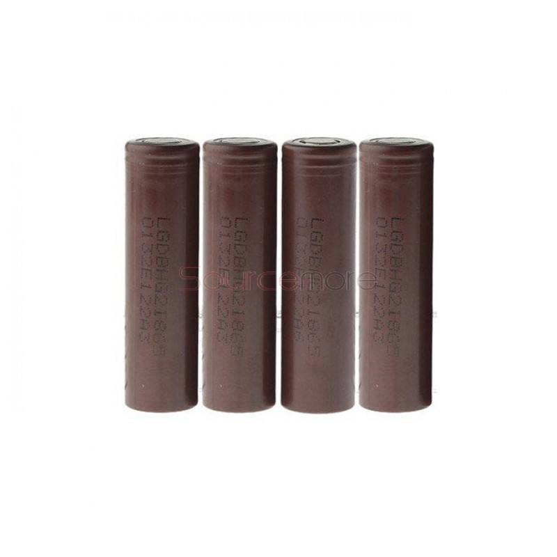 LG 18650HG2 3.6V Rechargeable Li-ion Batteries 3000mAh Flat Top 2pcs 