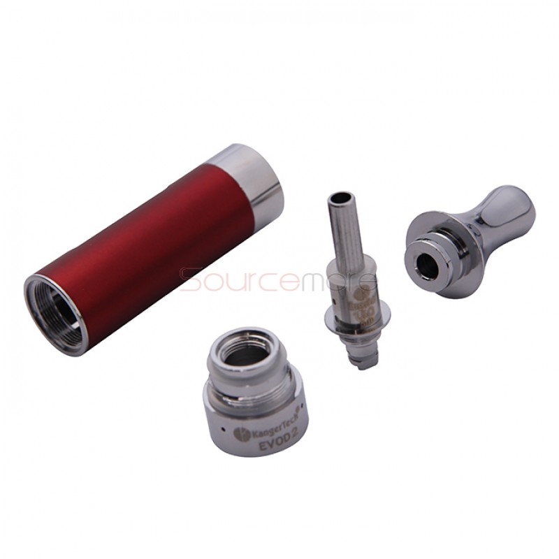 5pcs Kangertech EVOD 2 Clearomizer BDC Pyrex Glass-Red