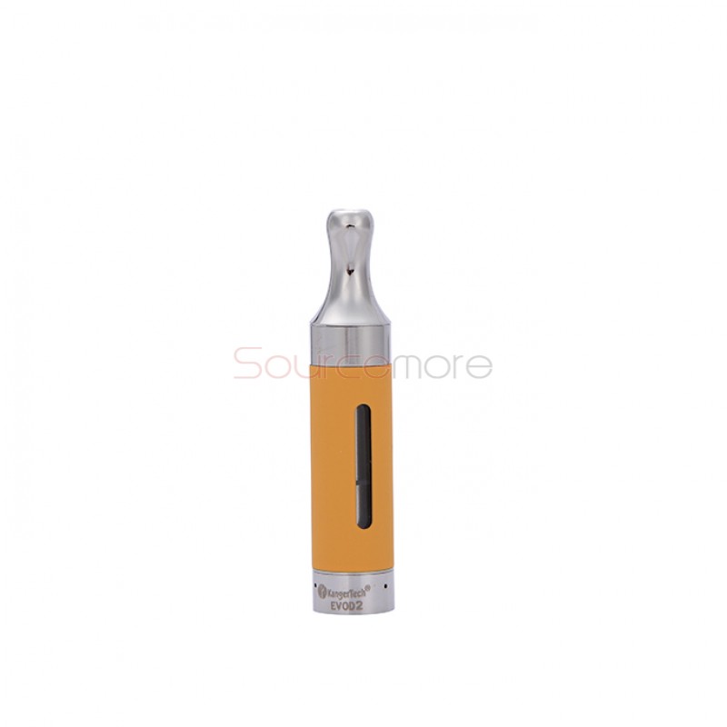 5pcs Kangertech EVOD 2 Clearomizer BDC Pyrex Glass-Yellow