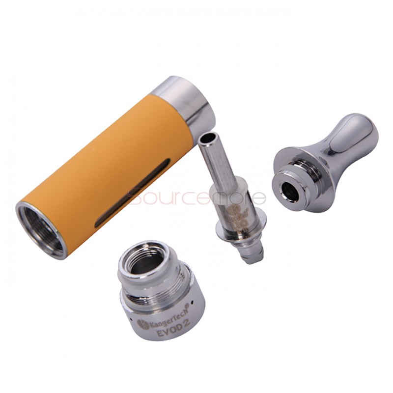 5pcs Kangertech EVOD 2 Clearomizer BDC Pyrex Glass-Yellow