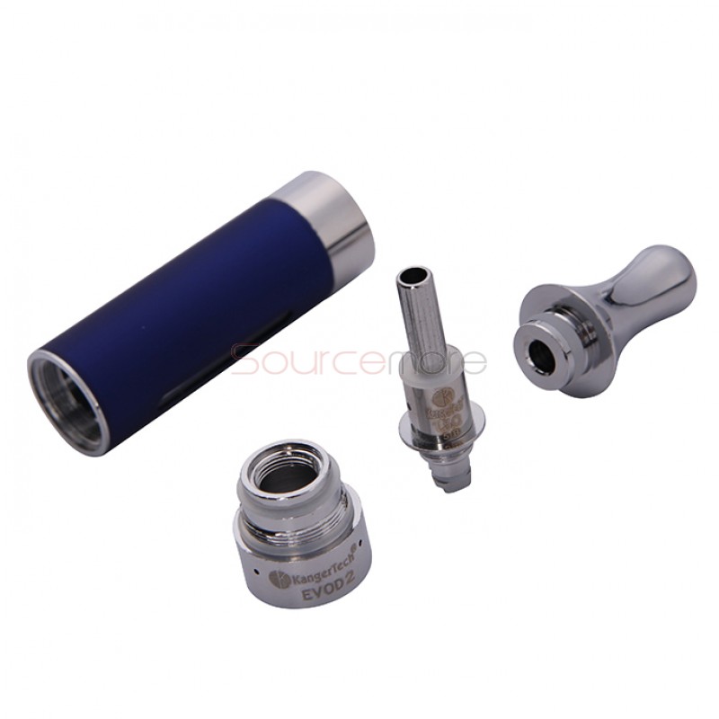 5pcs Kangertech EVOD 2 Clearomizer BDC Pyrex Glass-Blue