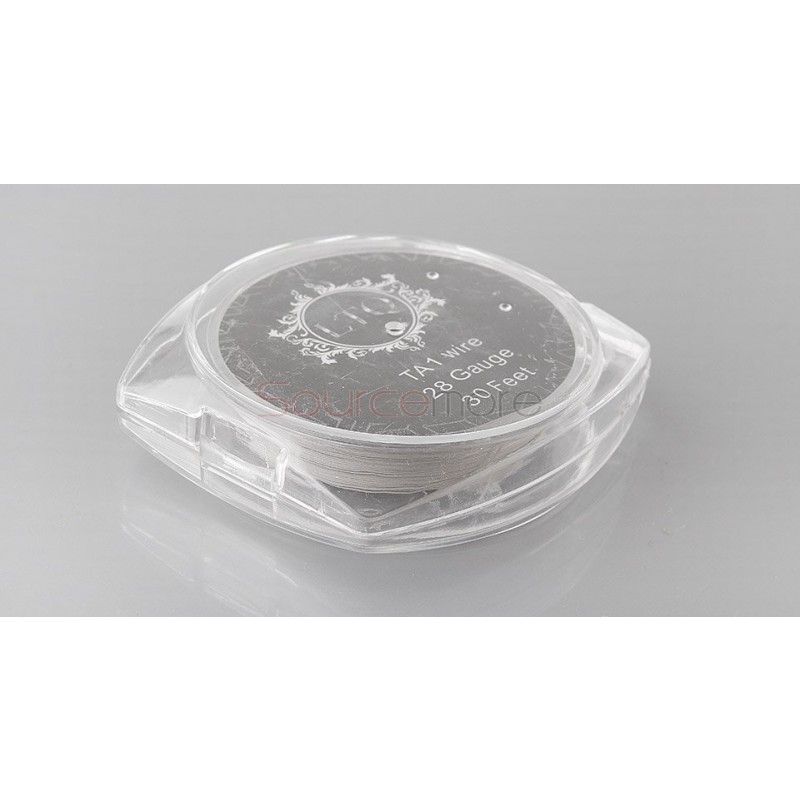 Titanium TA1 Heating Wire for Rebuildable Atomizers Pure Titanium Wire 28GA 30 Feet(LTQ)