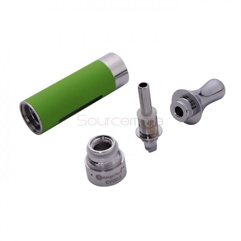 5pcs Kangertech EVOD 2 Clearomizer BDC Pyrex Glass-Green