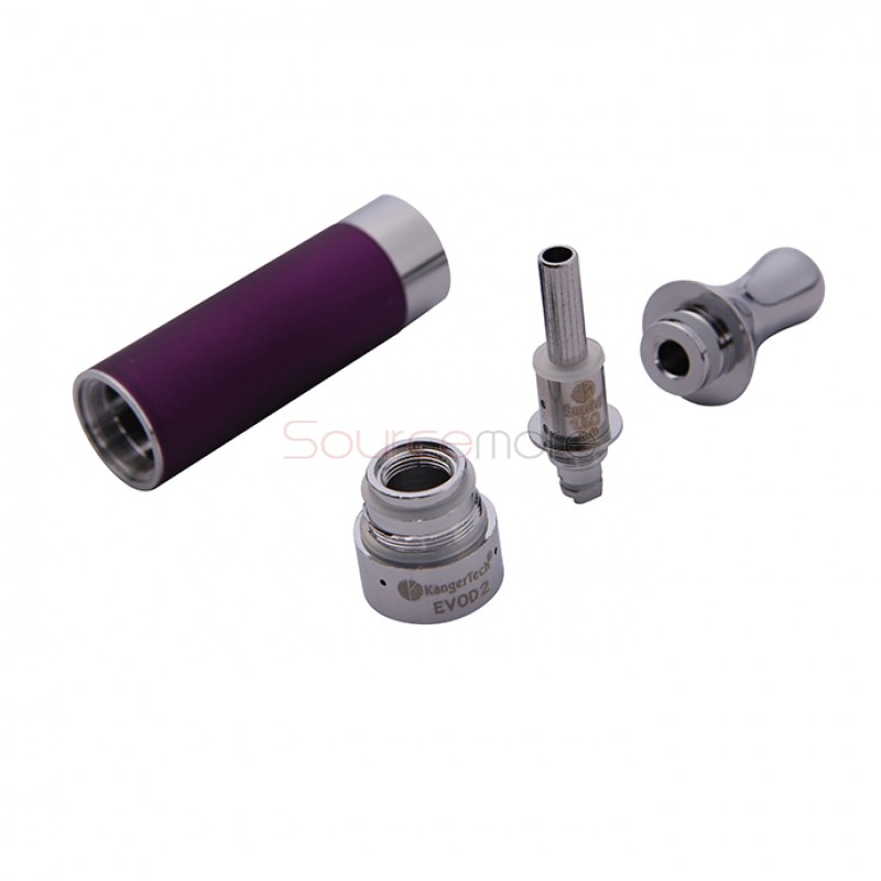 5pcs Kangertech EVOD 2 Clearomizer BDC Pyrex Glass-Purple
