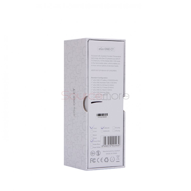 Joyetech eGo ONE CT Starter Kit 1100mah/1.8ml Standard Vesion CT/CW Mode Kit with EU Plug-Black