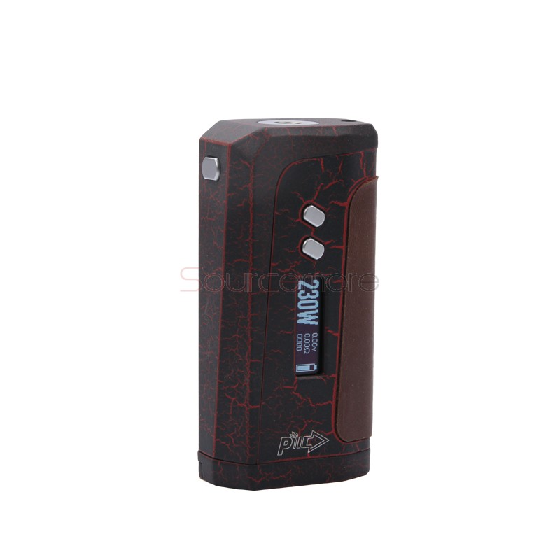 Pioneer4You IPV 8 TC 230W OLED Screen Box Mod YiHi SX330-F8 Chipset Powered by Dual 18650 Cells-Red