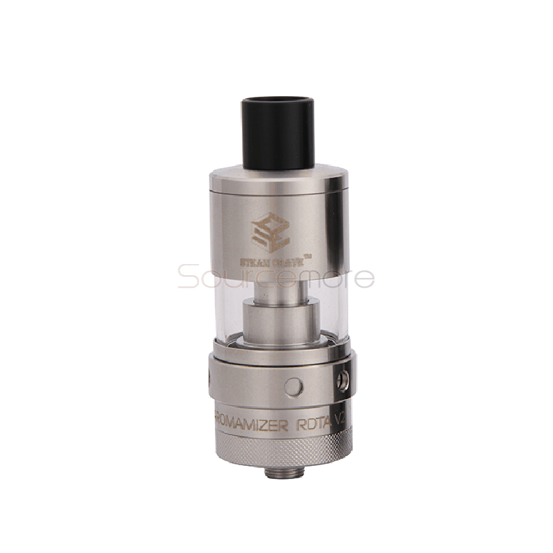Steam Crave Aromamizer RDTA V2 SC201 6ml Capacity with Unique Airflow and Liquid Filling 2-post Deck-Silver
