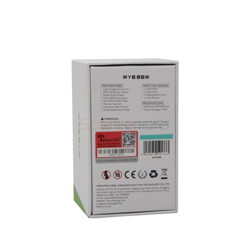 Tesla WYE 85W Mod - Black
