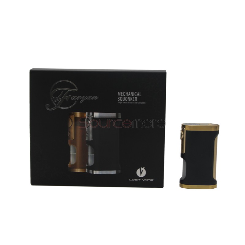 Lost Vape Furyan Mech Squonker Mod - Black Brass