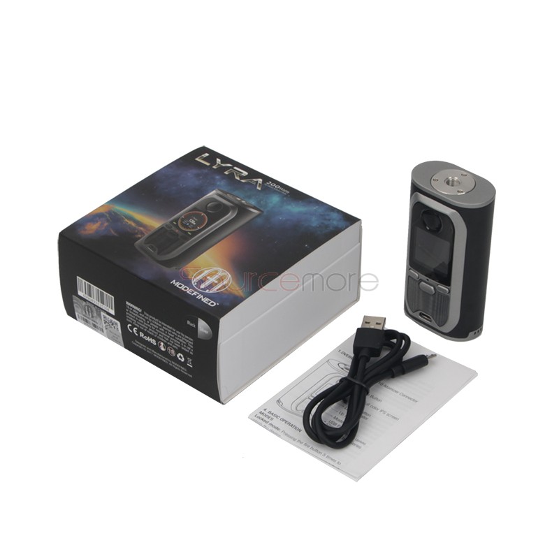 Modefined Lyra 200W Mod  -  Black Frame Silver