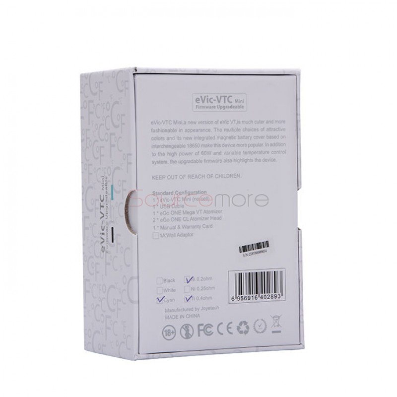 Joyetech eVic-VTC Mini 60W VW/VT Starter Kit with Temperature Control Function