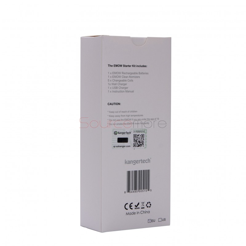 Kanger EMOW Starter Kit 1300mah Battery 1.8ml with EU Plug - Red