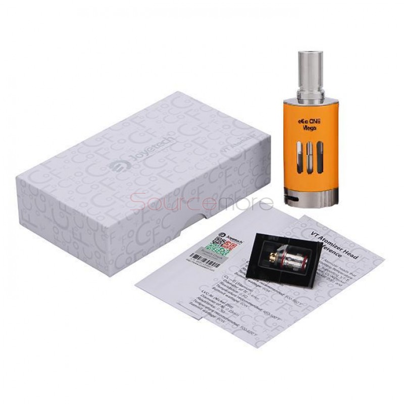 Joyetech eGo One Mega Tank 4.0ml Capacity with CL-Ni /CL-Ti VT Coil Head--Yellow