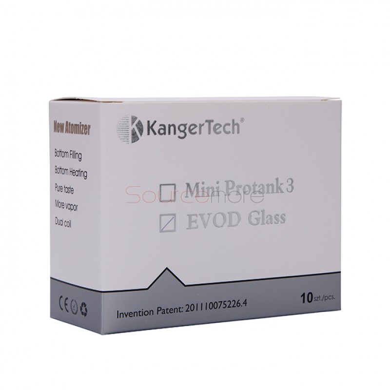 Kangertech EVOD Glass Clearomizer Bottom Dual Coil Clearomizer 1.5ml-Pink